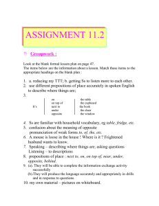 ASSIGNMENT 11.2   Groupwork :
