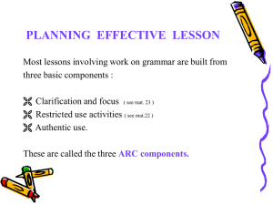 PLANNING  EFFECTIVE  LESSON