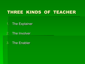 THREE  KINDS  OF  TEACHER 1. 2. 3.