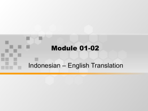 Module 01-02 – English Translation Indonesian