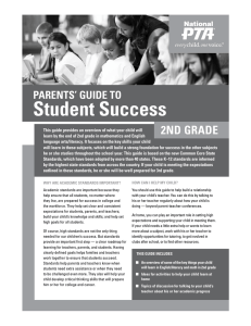 Student Success 2nd GradE parEnTS’ GuIdE To