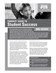 Student Success 3rd GradE parEnTS’ GuIdE To