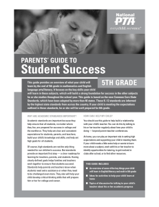 student success 5th Grade Parents’ Guide to