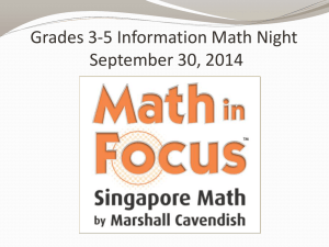 Parent Math Night, Grades 3-5