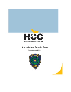 POLICE  HCC Annual Clery Security Report