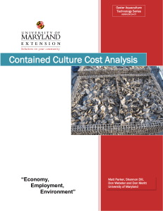 Contained Culture Cost Analysis “Economy, Employment,