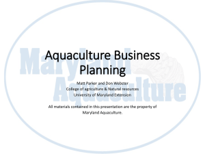 Aquaculture Business Planning