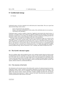 8 Geothermal energy