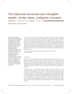 The balanced scorecard and intangible assets: similar ideas, unaligned concepts