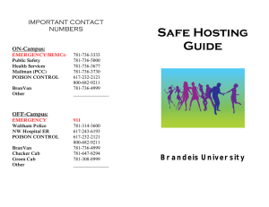 Safe Hosting Guide CONTACT
