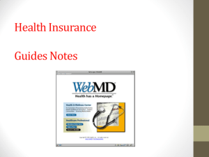 Health Insurance  Guides Notes