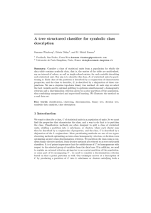 A tree structured classiﬁer for symbolic class description