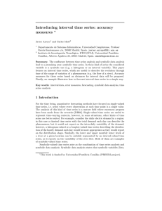 Introducing interval time series: accuracy measures ∗