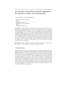 Acceleration of the EM and ECM algorithms