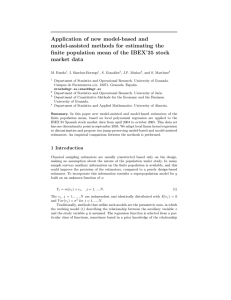 Application of new model-based and model-assisted methods for estimating the