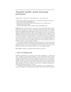 Threshold volatility models: forecasting performance