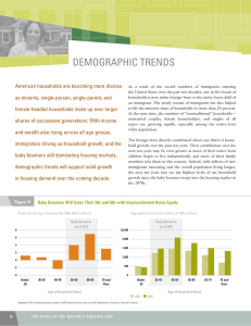 DEMOGRAPHIC TRENDS American households are becoming more diverse