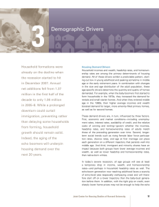 3 Demographic Drivers Household formations were already on the decline when