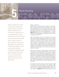 5 Rental Housing Rental markets came under increasing stress last year