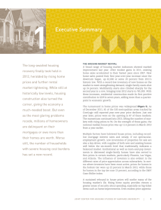 1 Executive Summary The long-awaited housing