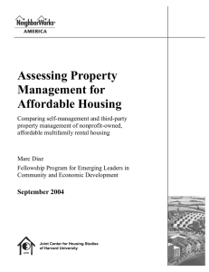 Assessing Property Management for Affordable Housing