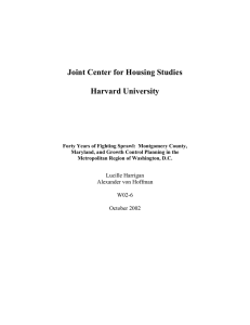 Joint Center for Housing Studies  Harvard University