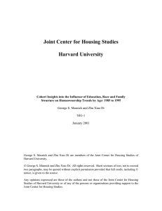 Joint Center for Housing Studies  Harvard University