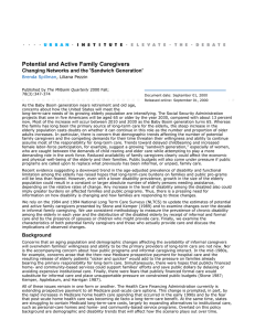 Potential and Active Family Caregivers Changing Networks and the 'Sandwich Generation'