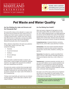 Pet Waste and Water Quality Are You Risking Your Health?