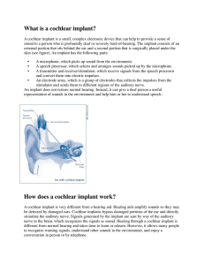 What is a cochlear implant?