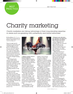 Charity marketing BEST PRACTICE