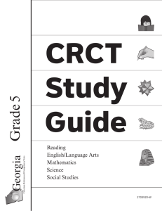 CRCT Study Guide ade 5