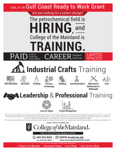 HIRING TRAINING. PAID Industrial Crafts