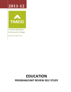 2011-12 EDUCATION  PROGRAM/UNIT REVIEW SELF STUDY