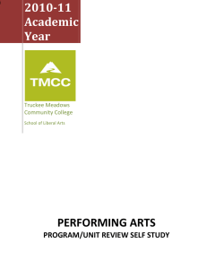2010-11 Academic Year PERFORMING ARTS