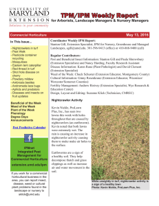 TPM/IPM Weekly Report for Arborists, Landscape Managers &amp; Nursery Managers  May