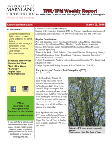 TPM/IPM Weekly Report for Arborists, Landscape Managers &amp; Nursery Managers  March
