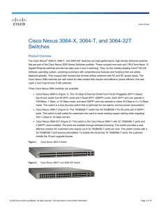 Cisco Nexus 3064-X, 3064-T, and 3064-32T Switches Product Overview