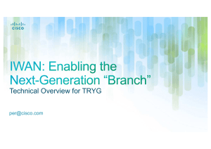 Technical Overview for TRYG  Cisco Confidential