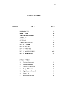 vii  TABLE OF CONTENTS CHAPTER