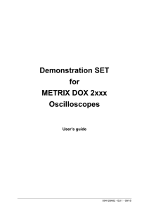 Demonstration SET for METRIX DOX 2xxx