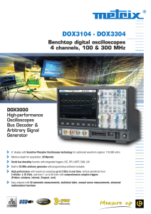 DOX3104 - DOX3304 Benchtop digital oscilloscopes 4 channels, 100 &amp; 300 MHz DOX3000