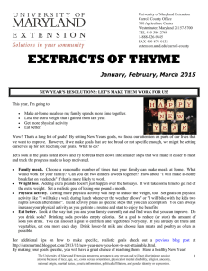 EXTRACTS OF THYME