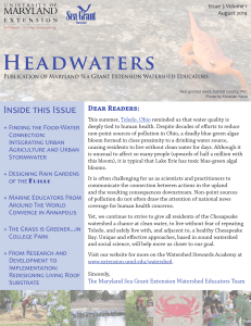 Headwaters Inside this Issue Dear Readers: