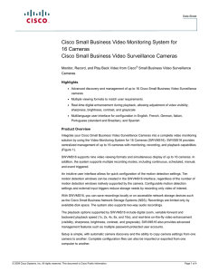 Cisco Small Business Video Monitoring System for 16 Cameras