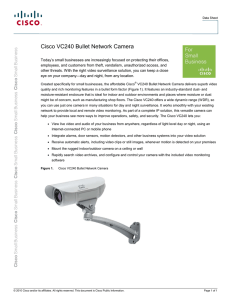 Cisco VC240 Bullet Network Camera