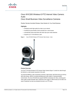 Cisco WVC200 Wireless-G PTZ Internet Video Camera: Audio