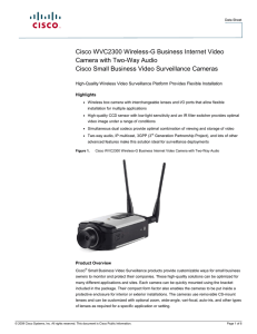 Cisco WVC2300 Wireless-G Business Internet Video Camera with Two-Way Audio