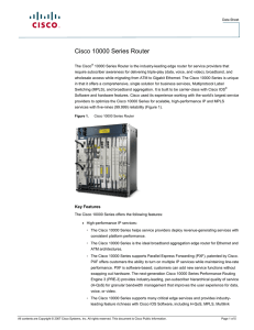 Cisco 10000 Series Router