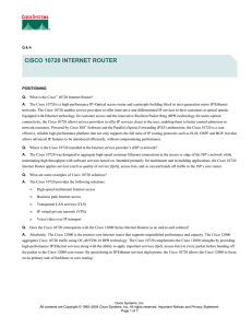 CISCO 10720 INTERNET ROUTER